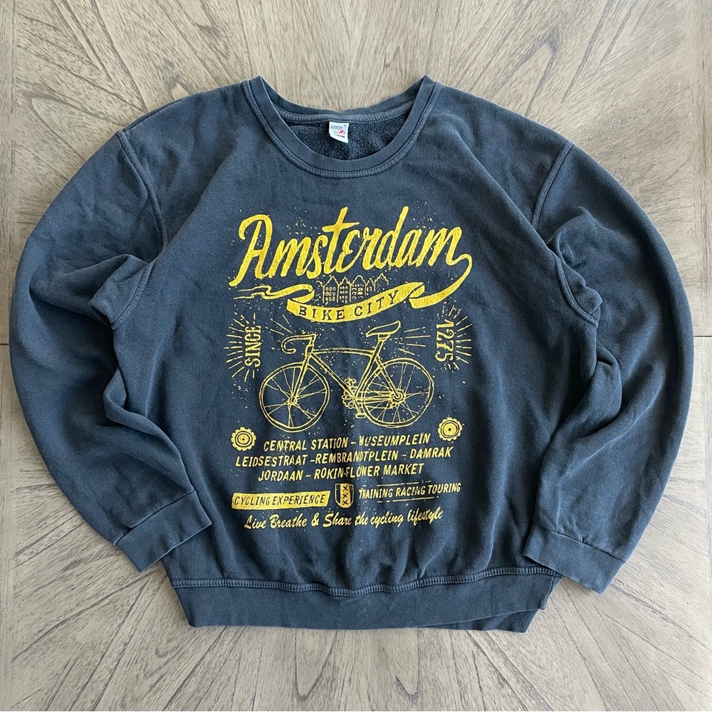 Vintage Amsterdam Bike City Sweater